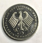 Deutschland - 2 DM Strauß - 2001 G - aus PP Jahressatz - 27 mm - Auflage 83.000