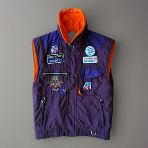 Vintage Hard Corps Vest XS Purple Multicolor Gore Tex USA Ski Team Outerwear - Picture 1 of 10