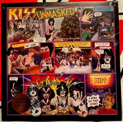 KISS Unmasked Sealed 2020 EU Splatter Vinyl LP With Poster Limited Edition - Image 1 of 4