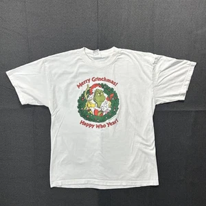 Vintage 1998 Dr. Seuss The Grinch Merry Grinchmas Happy Who Year T-Shirt Size XL - Bild 1 von 7