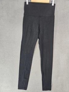 Ivivva Girls 12 Athletic Yoga Leggings Pants Soild Black Skinny  - Picture 1 of 6