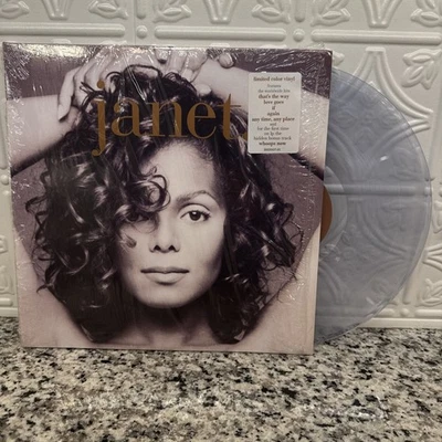 Janet. by Janet Jackson CLEAR Color Vinyl LP 1993 Limited Edition Gatefold Foto 1 de 4