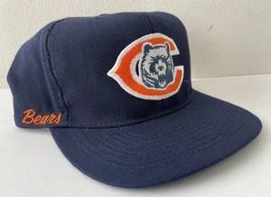 Vintage 90s Chicago Bears Fitted Hat 7 1/2 American Needle 100% Wool, Excellent - Picture 1 of 10