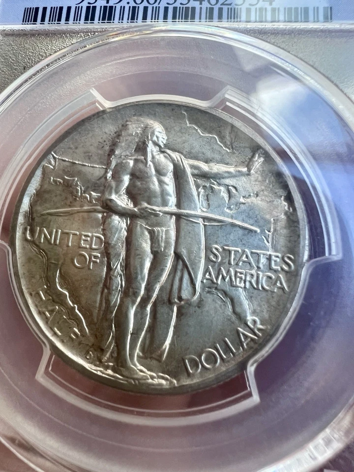 1938-D 50C Oregon Trail Half Dollar PCGS MS66 GEM UNC US Silver Commem Coin - Image 1 of 4