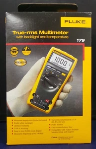 Multimetro digitale FLUKE 179 con cavi di prova sonde di misura e temperatura NUOVO - Foto 1 di 4