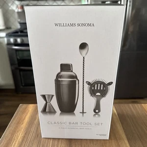 Williams Sonoma 4-Piece Deluxe Classic Bar Tool Set New in Box - Picture 1 of 4