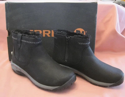 Mujer Merrell Encore 4 Bluff Cremallera Polar Negro Talla 8.5m Forro Polar Nuevo en Caja Foto 1 de 4