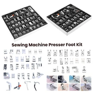 Profi Niedriger Schaft Nähmaschine Fuß Nähfüße Snap Set Kit 32/42 Teile - Bild 1 von 15