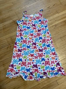 Jonathan Kids Girl 10-12 Nightgown Spaghetti Strap Butterfly Multicolor - Picture 1 of 4