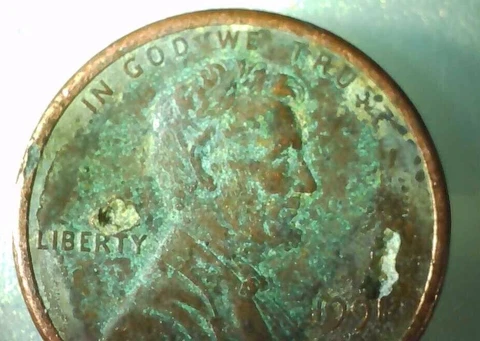 1991  D Lincoln Memorial Cent Mint Error Struck On Defective Planchet Cover
