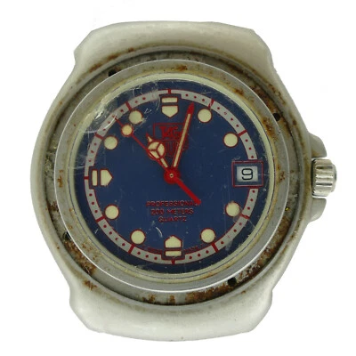 TAG HEUER ПОДЛИННЫЙ ФОРМУЛА СИНИЙ ЦИФЕРБЛАТ S.S. КВАРЦЕВЫЕ ЧАСЫ ГОЛОВА - ЗАПЧАСТИ/РЕМОНТ - Изображение 1 из 4