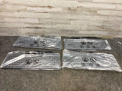 New  no Box Lot of 4 HP 803181-001 USB Slim Keyboards - Image 1 of 4