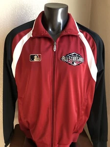 MLB All-Star Game 2011 Red Black Diamondbacks Full Zip Warmup Track Jacket Large - Picture 1 of 4