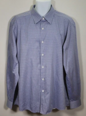 658-C114-8MM Ermenegildo Zegna small plaids high quality dress shirt. Size XXL - Image 1 of 4