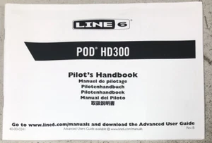 Line 6 Pod HD300 Pilots Handbook Instruction Manual - Picture 1 of 1