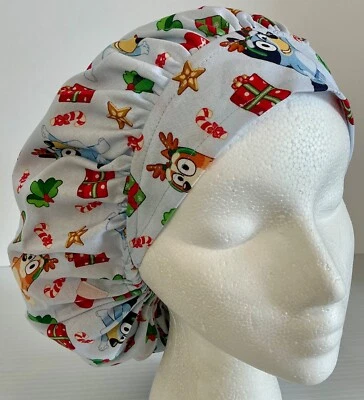 Christmas Bluey Scrub Cap Small Bouffant Medical Surgery Hat - Image 1 of 4