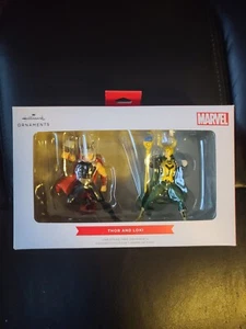 Hallmark Marvel Thor and Loki Disney Ornament 2-Pack Set BRAND NEW IN BOX - Picture 1 of 6