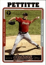 2005 Topps 1st Edition Houston Astros Baseball Card #187 Andy Pettitte