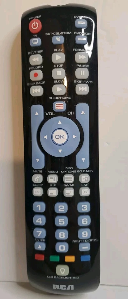 RCA RCRN04GR Universal 4-Device Multi-Function Backlit Remote Control Only - Image 1 of 4