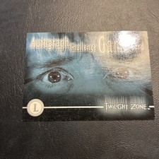 Jb4b Twilight Zone The Next Dimension 2000 L Autograph Challenge, Game Card
