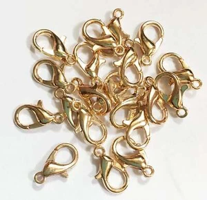 50 pcs of Light gold plated clasp zinc alloy clasp 12x6mm, parrot clasps - Picture 1 of 2