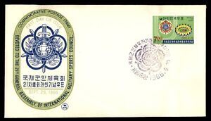 MayfairStamps Korea FDC 1966 International Military Sports Council First Day Cov