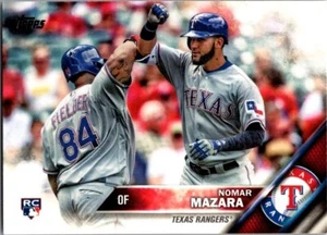 Serie de actualización Topps 2016 - variación de imagen Nomar Mazara #US158 Pointing (RC) - Imagen 1 de 1