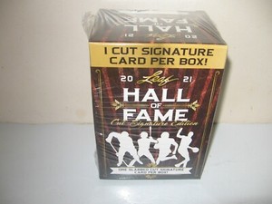 2021 Leaf Hall of Fame Cut Signature Edition Box 1 Slabbed Cut Signature Per Box
