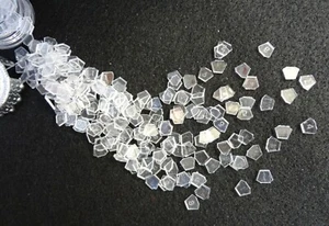 Acrylic Sparkle Hexagon Chunky Glitter Sprinkles Faux Snow Ice Filler Scatter - Picture 1 of 5