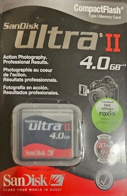 Sandisk 4GB Ultra II Compact Flash Memory Card (SDCFH-4096-901) - Image 1 of 2