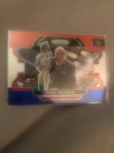 2022 Panini Prizm WWE - Red White & Blue Prizm #55 Paul Heyman - Picture 1 of 1