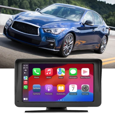 7'' Touch Screen Wireless A/pple Android Carplay Stereo FM For INFINITI Q50 Q60 - Image 1 of 4