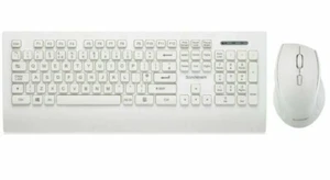 Sandstorm SDESWLW19 Wireless Keyboard & Mouse Set, White - Afbeelding 1 van 10