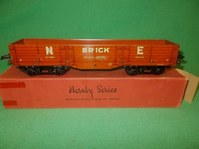 Hornby O Gauge No.2 HIGH CAPACITY N.E. BRICK WAGON Circa 1940 Gauge 0 - Image 1 of 4
