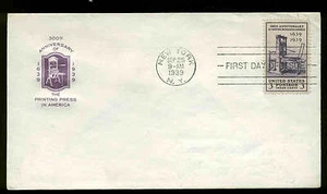 857 PRINTING FDC NEW YORK, NY PLANTY P29a CACHET - Picture 1 of 1