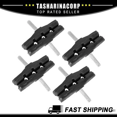 Par Universal de 4 Pastillas de Freno de Bicicleta Bloque de Bicicleta Zapatas Pastilla Poste Sin Roscas 70mm Foto 1 de 4