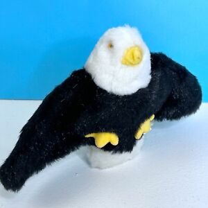 RARE Vintage Wild Wonders Bald Eagle Bird 6" (11" Wingspan) Plush Stuffed Animal