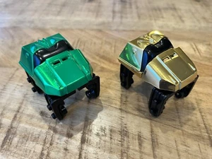 Knex Roller Coaster Cars Gold Green - Cobra's Curse - K'nex Micro Parts - Picture 1 of 7
