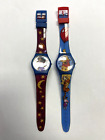 Lot de 2 montres Disney vintage Timex échantillons vendeur Winnie l'ourson Esmeralda