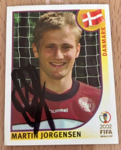 Original Autogramm Martin Jörgensen Dänemark Panini WM 2002 - Bild 1 von 1
