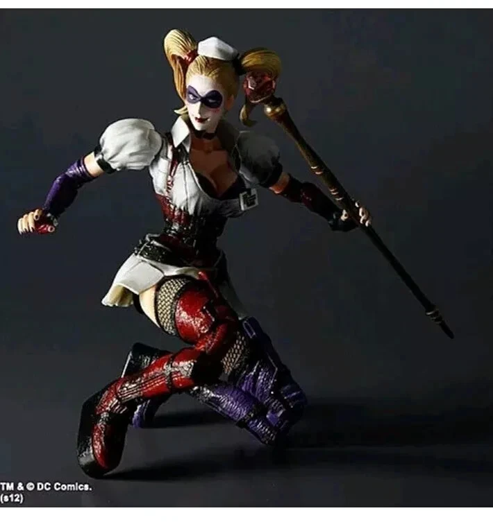 Square Enix Play Arts Kai Batman Arkham Asylum 2012 Harley Quinn No 3 MIB