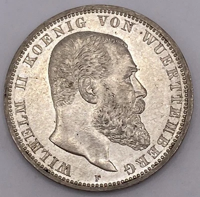 Moneda de plata 1913 Alemania Estados 5 marcos funf 900 Guillermo II Imperio alemán Prusia Foto 1 de 4
