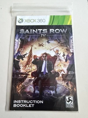 Booklet Only - Microsoft XBox 360 - Saints Row IV - Image 1 of 2