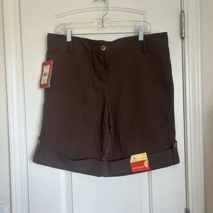 Weatherproof Garment Company Women’s Hiking Shorts Brown NWT - Size 12 - Picture 1 of 9