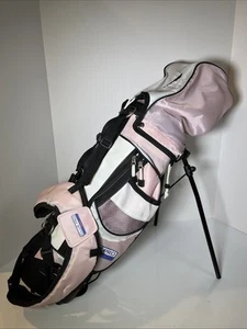 Borsa da golf Club Pro Girl 21" rosa e bianca con supporto - putter-e driver inclusi - Foto 1 di 24