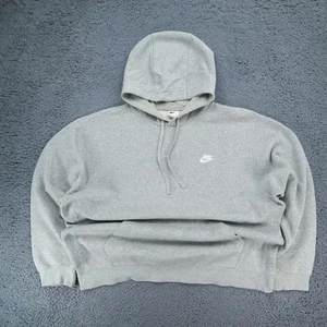 Nike Men Gym Hoodie Sweatshirt Regular Fit XL Sport Pullover, Grey - Picture 1 of 9