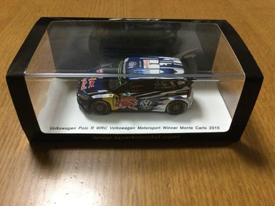 Modellino auto Spark VW Polo R WRC Monte Carlo Rally 2015 scala 1/43 nuovo - Immagine 1 di 4