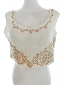 Karen MILLEN Size 14 (42) Vest Cotton 100% Sleeveless - Picture 1 of 5