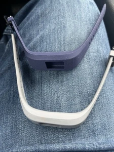 Authentic Garmin Vivofit 3 Replacement White & Purple Band - Picture 1 of 2
