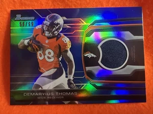 DEMARYIUS THOMAS 2013 BOWMAN FOOTBALL BOWMAN RELIC BLUE /99 BRONCOS 22ND OVERALL - Picture 1 of 2